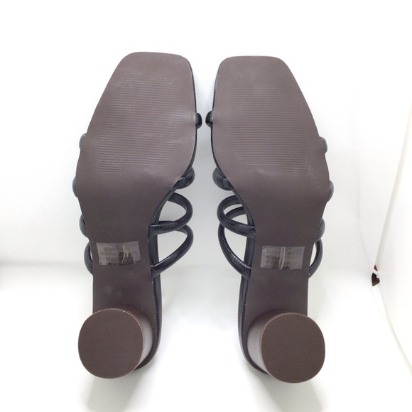 Yellow Box Womens Caspia-Black Heeled Strappy Sandals Size 9.5 - Picture 3 of 5